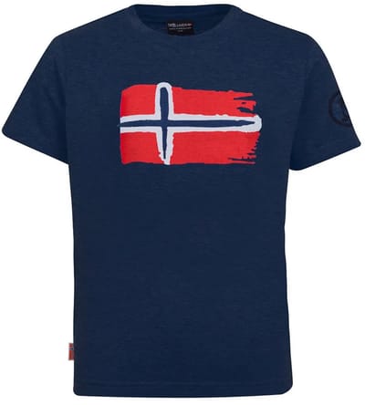 Trollkids Oslo T-shirt Met Korte Mouwen Blauw 128 cm Kinderen