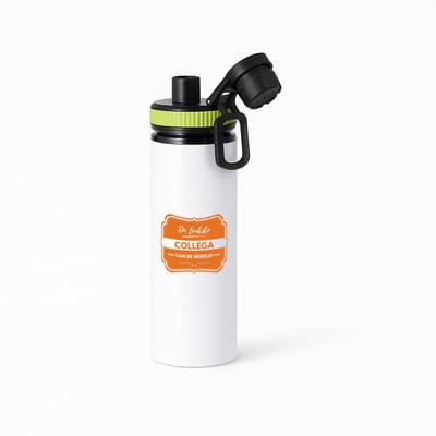 Hacebo® - De leukste collega waterfles met draaidop groen - Collega - beste collega - werk - afscheidscadeau - verjaardagscadeau - kado - water fles - 850ML