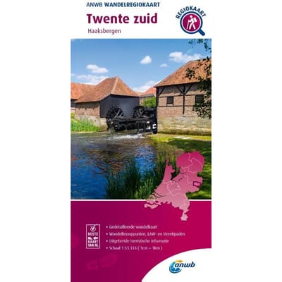 Twente Zuid / Haaksbergen - Anwb Wandelregiokaart - ANWB