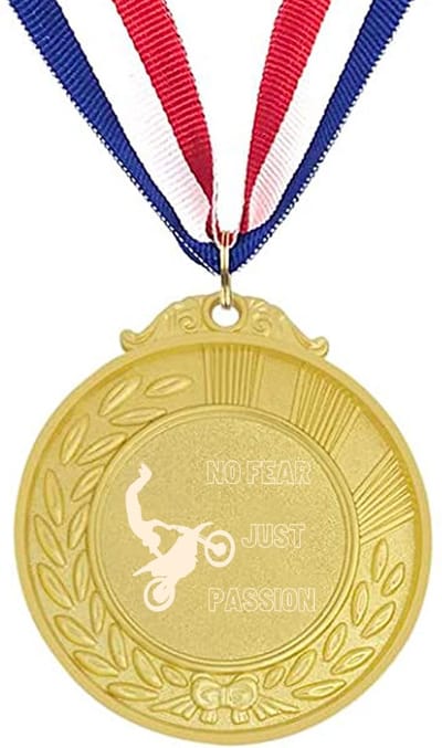 Akyol - geen angst gewoon een passie medaille goudkleuring - Sport - familie vrienden sporters - cadeau
