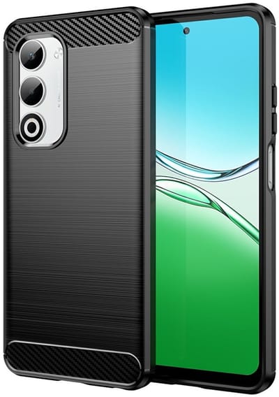 Coverup Hoesje - Geschikt voor OPPO A5 5G Hoesje - Coverup Armor Brushed TPU Back Cover - Zwart