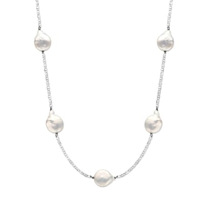 Repko Jewellery zilveren collier met barok parels 70 + 5 cm 1338123