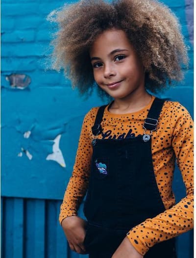 Quapi longsleeve Djulie mosterd geel met stip voor meisjes - maat 92
