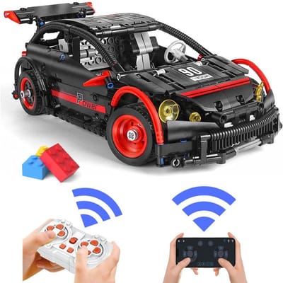 Mould King 18013 Technisch Hatchback Type R Radiografisch bestuurbare auto | City speed champions modelbouw | Creator classic motor bouwpakket | Technische speelgoed ideas voor expert volwassenen & kinderen | DIY auto geschikt voor Lego | 587 bloks