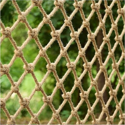 Henneptouwnet - Natuurlijk Jute - Veiligheid Vergroten - Handgeweven Kwaliteit - 1x3m - Bruin