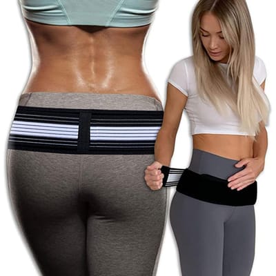 SI-gewrichtsband   Heupbraces voor heuppijn  Onderrugsteunbrace voor mannen en vrouwen zwart