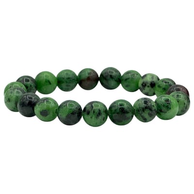 Groene Epidoot Armband - Natuursteen Kralen van 10mm - 18cm