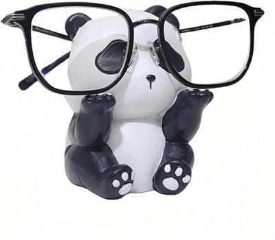 Brillenhouder - Dierenhouder - Bureau Decoratie - Uniek Design - 10x8x6cm - Panda