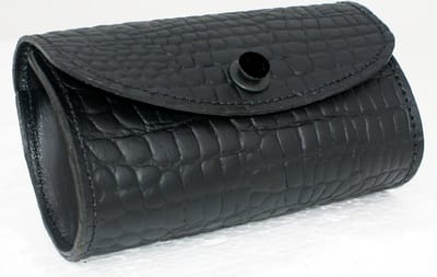 Dries Design D3SD - schermtas- Harley – Yamaha – Honda – Suzuki – Kawasaki – zwart alligator – 17,5 x 10 x 6,5 cm