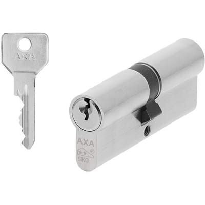 AXA Security Dubbele Veiligheidscilinder - Cilinderslot - incl. 3 sleutels - SKG2 - Vernikkeld - 40/40 m