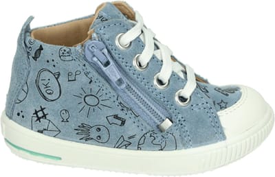 Superfit - 362 - Half-hoogJongensKindersneakers - Kleur: Blauw - Maat: 20