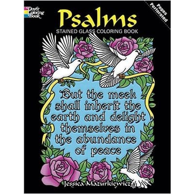 Psalms Stained Glass Coloring Book - Mazurkiewicz, Jessica