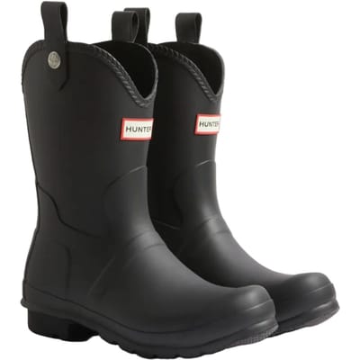 Hunter Original Cowboy Rubberen Zwarte Gummlaarzen Voor Dames