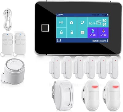 Alarmsysteem - Smart Home Beveiliging - Woning Beveiligen - Vingerafdruk Ontgrendeling - 180 mm - E