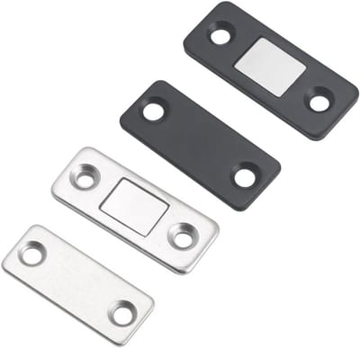 Magnetische Deuropeners - Magneetsluitingen Kastdeuren - Kasten Sluiten - Sterke Zuigkracht - 4 stuks - Zwart