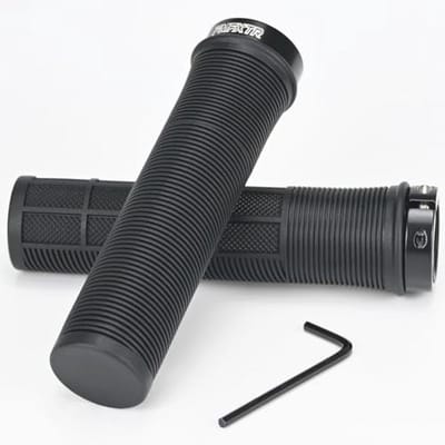 Antislip Fietsstuurgrepen met Aluminium Slot - Ergonomische Fietshandgrepen voor MTB en BMX