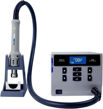 Soldeerstation - Heteluchtstation Digitaal - Precisie Reparatie - 3-Kanaals Geheugen - 1000W - Zwart