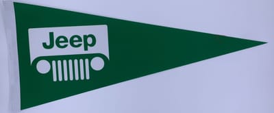 Jeep - Jeep auto - Jeep logo - auto - racen - Vaantje - Jeep motors - Jeep motoren - Sportvaantje - Wimpel - Vlag - Pennant -  31*72 cm