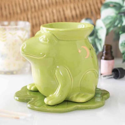 Something Different - Luna Frog Shaped Oliebrander - Groen