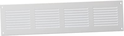 Ventilatierooster 400x100mm met Insectenhor - Staal, Wit - Ventilatie Toepassingen