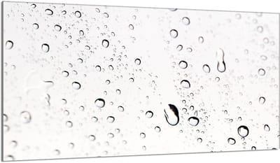 TMK ArtDeko Krople Serie - Glazen Beschermplaat - 90x52cm - Snijplank - Spatwand