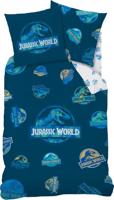 Jurassic World Dekbedovertrek Badges - Eenpersoons - 140 x 200 cm - Katoen