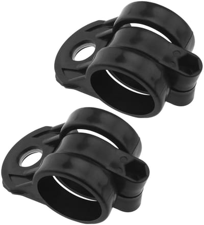 Allecto - 2 Stuks Bosmaaierhaken - Kunststof Haken - Duurzaam - Zwart - Accessoires voor Tuingereedschap - Geschikt voor Bosmaaiers en Grasmaaiers