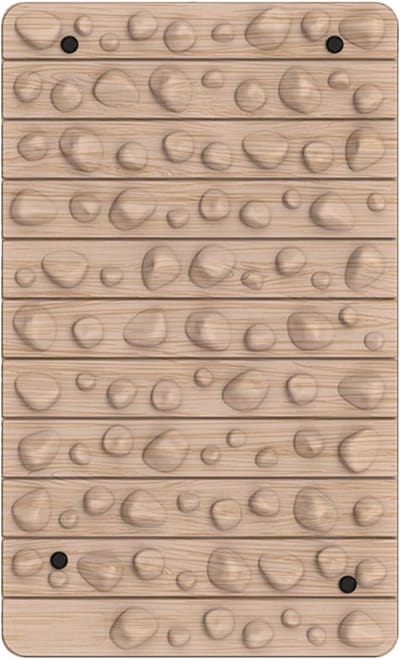 Voet Massage Mat - Reflexologie Steenmat - Voet Ontspanning - Realistisch Kiezeldesign - 50 x 30 cm - Zwart