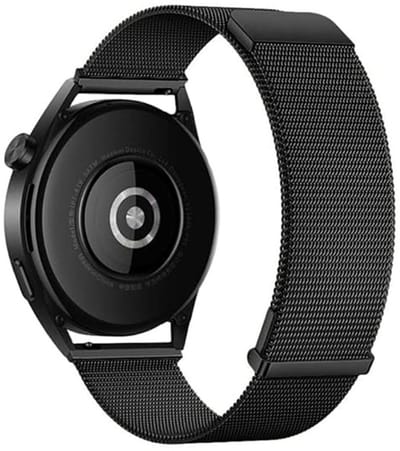 Milanees bandje - geschikt voor Garmin Venu (2 Plus) / Venu SQ (2) / Vivomove (Style - Sport) / Vivoactive 3 / 5 / 6 / Forerunner 55 / 165 / 245 / 645 / 570 - 42mm - zwart