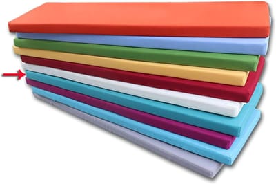 wangk Bench Kussen Rechthoek Zachte Chaise Swing Stoel Kussen Voor Tuin Outdoor Metaal of Hout,Antislip Rechthoek Bench Kussen Elastische Dikke Eetstoel Pads-Blauw 2 80×30×5cm (31×12×2in)
