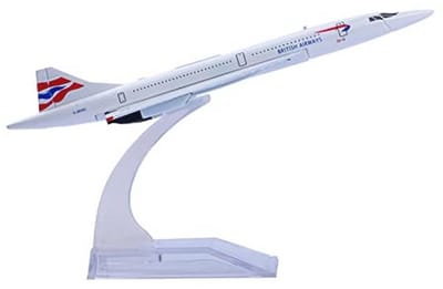 Metalen Vliegtuigmodel Concorde G-BOAC voor Collectie en Cadeau