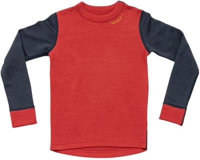 Devold Of Norway Expedition Merino T-shirt Met Lange Mouwen Rood 6 Years Kinderen