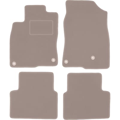Beige velours vloermatten voor: Honda Civic X hatchback (2017-)