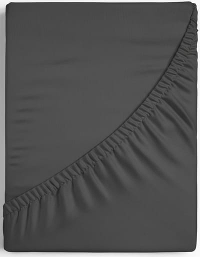 Dreamers Den - Premium Jersey Elestaan - Biologisch Katoen - Topper Hoeslaken - Donkergrijs - 80x200 cm