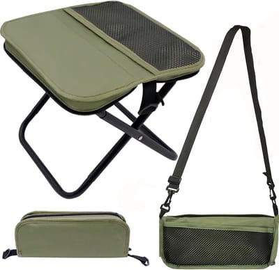 Vouwbare Campingstoel - Lichtgewicht Opvouwbare Kruk voor Kamperen, Vissen, Wandelen en Tuinieren - Ideaal voor Buitenactiviteiten en Reizen (Groen)
