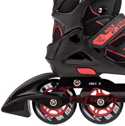 Nils Extreme NA14174 - Inlineskates - Zwart-Rood - Verstelbaar - Comfortabel