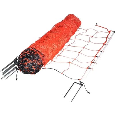 Gallagher Schapennet 90cm x 50m Witte Palen (dubbele pen) - Versterkte afrastering voor schapen