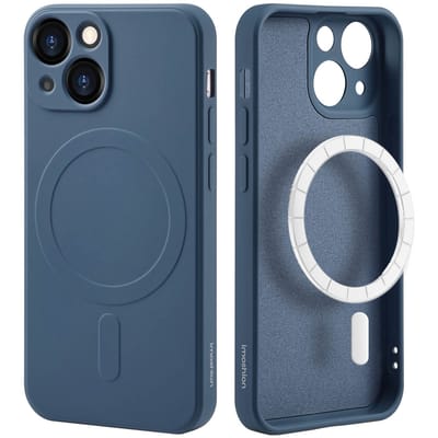 imoshion Hoesje - Geschikt voor Apple iPhone 13 Mini - Color Backcover geschikt voor MagSafe - Donkerblauw