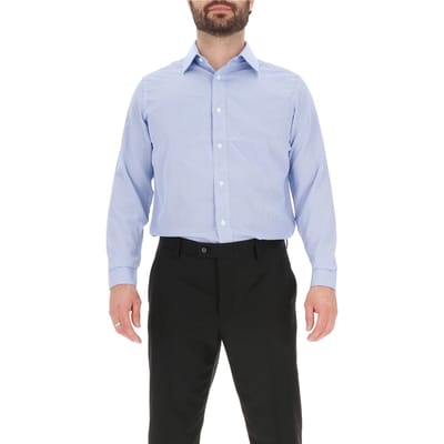 Scotch & Soda 4 Way Stretchdress Shirt Light Blue Size: 40 | Formal Shirts Outlet | Heren | Blauw