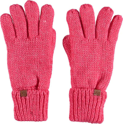Sarlini | Meisjes Gebreide handschoenen | Metallic Look Pink Maat S