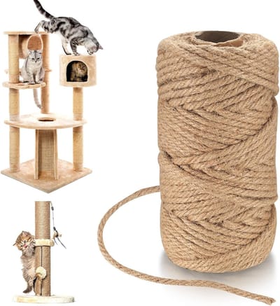Natuurlijke Jute Touw van 6 mm x 50 m voor Tuinieren, Decoratie en Creatieve Klussen