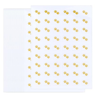 Allecto - Planner Stickers - Pootafdruk Stickers - Waterdicht papier - Kittens - Decoratie voor agenda - Huisdieren - Goud