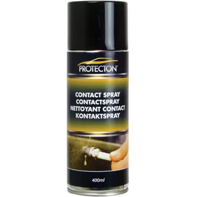 Protecton Contactspray - Voor het reinigen van elektrische contacten - Verwijderen van olie, vuil, stof, fluxresidu & condensatie - Droogt snel - Onder elke hoek te gebruiken - 400ml