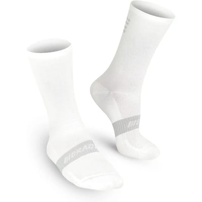 BIORACER - Fietssokken Zomer - Unisex - Wit - Ademend & Licht - Maat 36-38