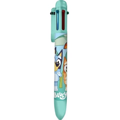 Bluey pen voor kinderen én volwassenen - 6 kleuren - Schoolartikelen - Bluey & Bingo - Leren schrijven
