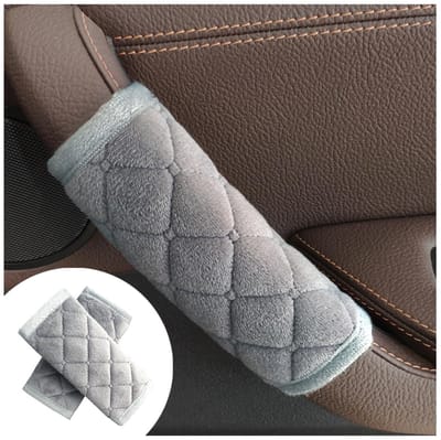 Dailygoody - Antislip Autodeurgreep Bescherming - Zachte Pluche Hoes - Universeel - Diamantzwart - Interieuraccessoires - Bescherming voor Autodeuren