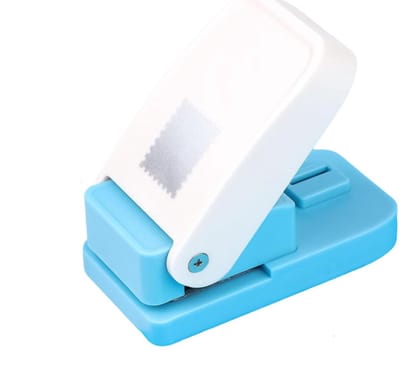 Stempel Puncher - Postzegel Vorm Pons - Postzegels Punch - Vierkante - Papierpons - DIY Knutselen - 2.1*2.6 cm Rechthoekige stempels uitgesneden ponsen - Blauw