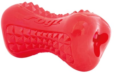 Rogz for Dogs | Yumz Small Rood | Hondenspeeltje | Snackspeeltje | Bite-o-meter Hard