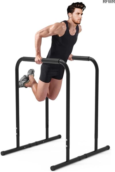 RFWR® Verstelbare Dip Station voor Krachttraining en Thuis Gym - Ideaal voor Pull-Ups, Dips en Push-Ups