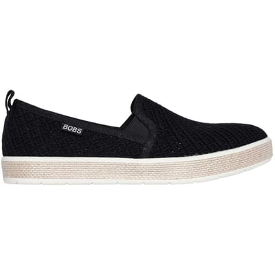 Skechers Geweven espadrilles voor dames (Zwart)